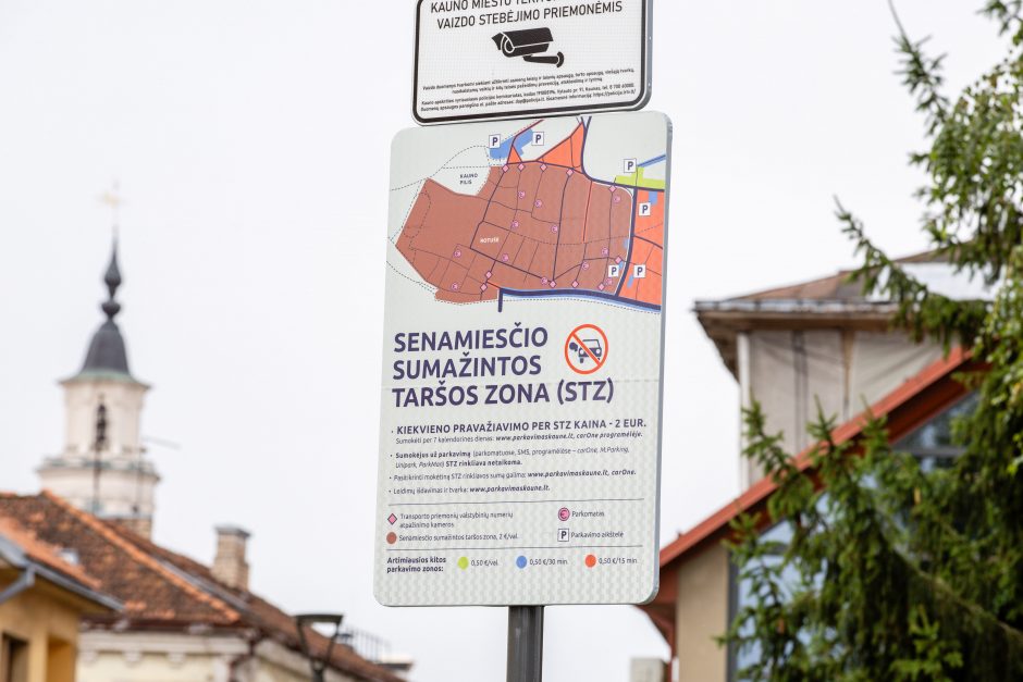 Sumažintos taršos zona Kauno senamiestyje