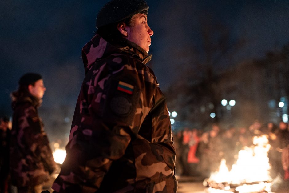 Atminimo laužų uždegimo ceremonija Vilniuje, Nepriklausomybės aikštėje