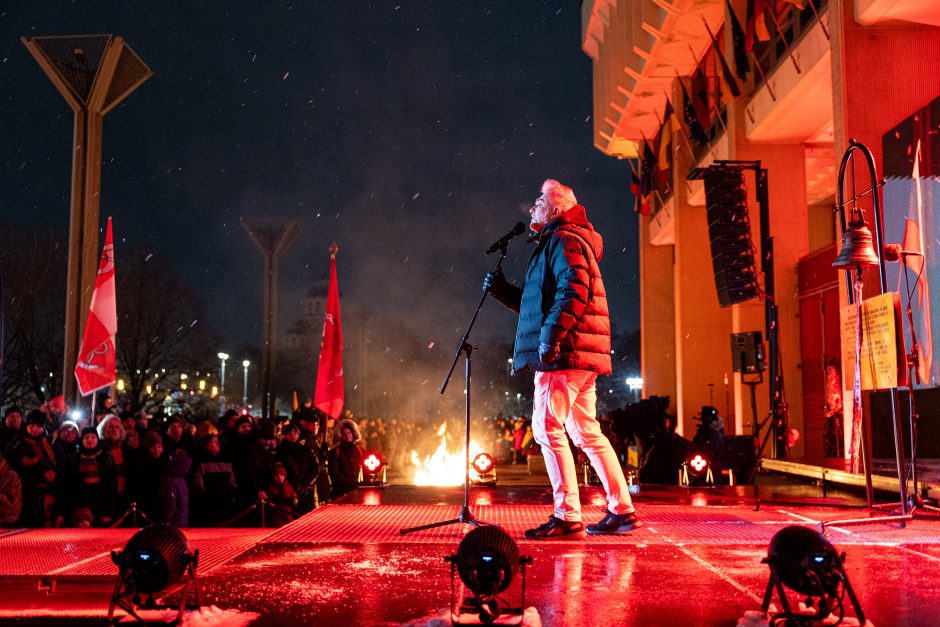 Atminimo laužų uždegimo ceremonija Vilniuje, Nepriklausomybės aikštėje