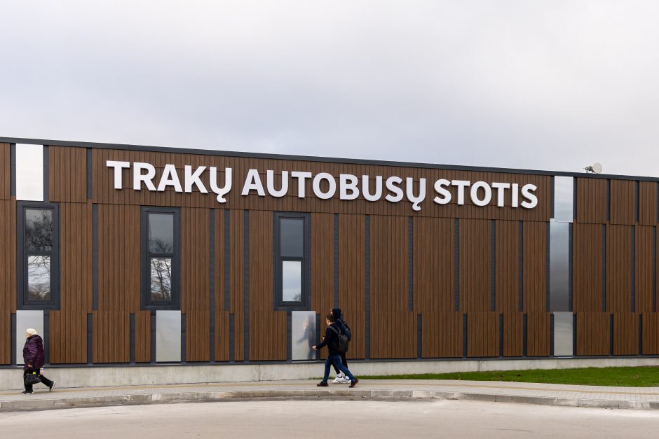 Baigta statyti Trakų autobusų stotis – kainavo beveik 6 mln. eurų