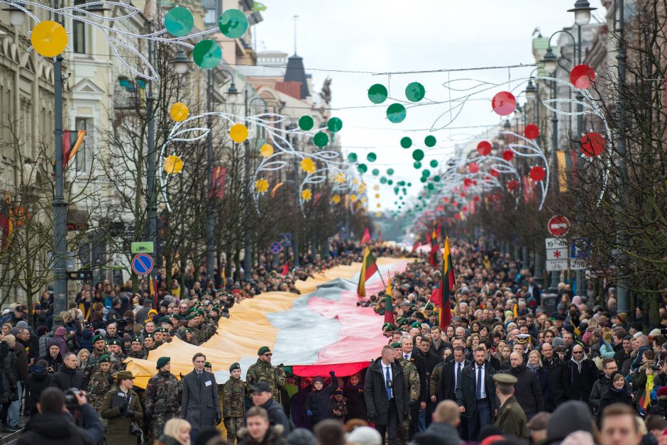 Tūkstančiai žmonių Vilniuje dalyvavo šventinėse eitynėse