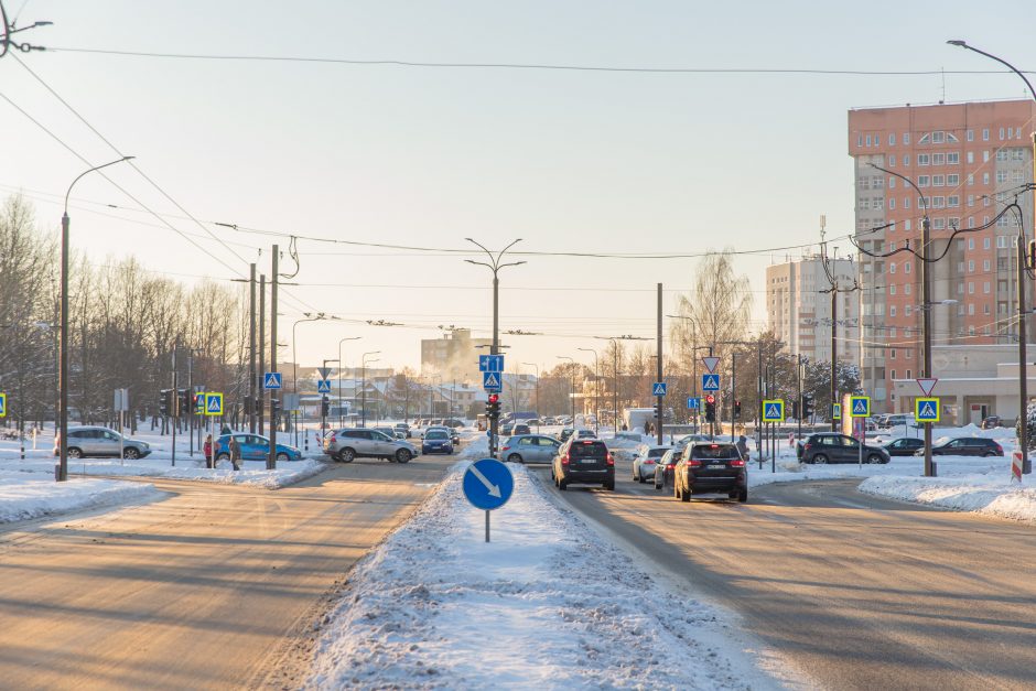 Dviejose tvarkomose Kauno gatvėse – eismo pokyčiai