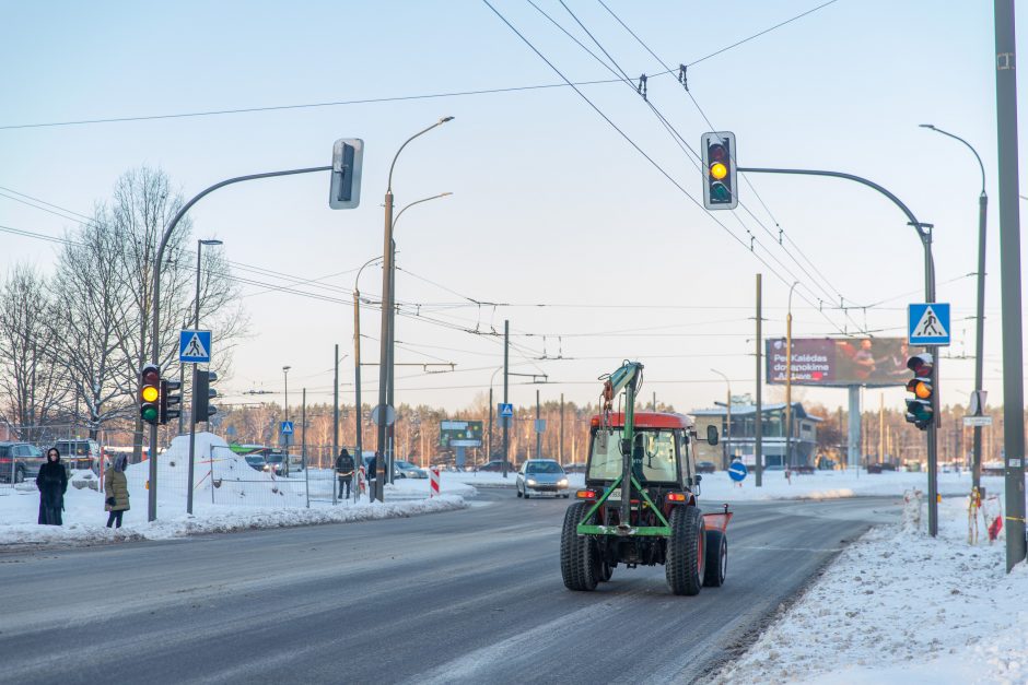 Dviejose tvarkomose Kauno gatvėse – eismo pokyčiai