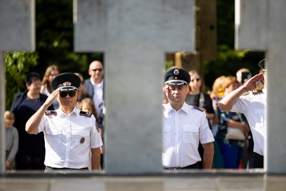 „Stovime teisingesnio pasaulio pusėje“: Medininkų minėjime pabrėžta Ukrainos kova