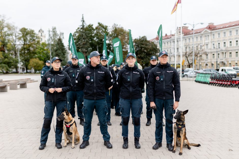 Vilniuje – policijos bendruomenės eisena: pareigūnai prašo didesnių atlyginimų