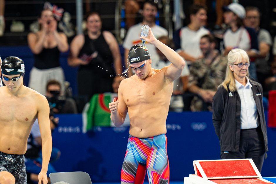 D. Rapšys pateko į 200 metrų laisvu stiliumi plaukimo finalą