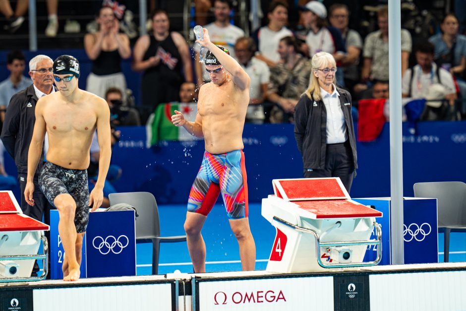 D. Rapšys pateko į 200 metrų laisvu stiliumi plaukimo finalą