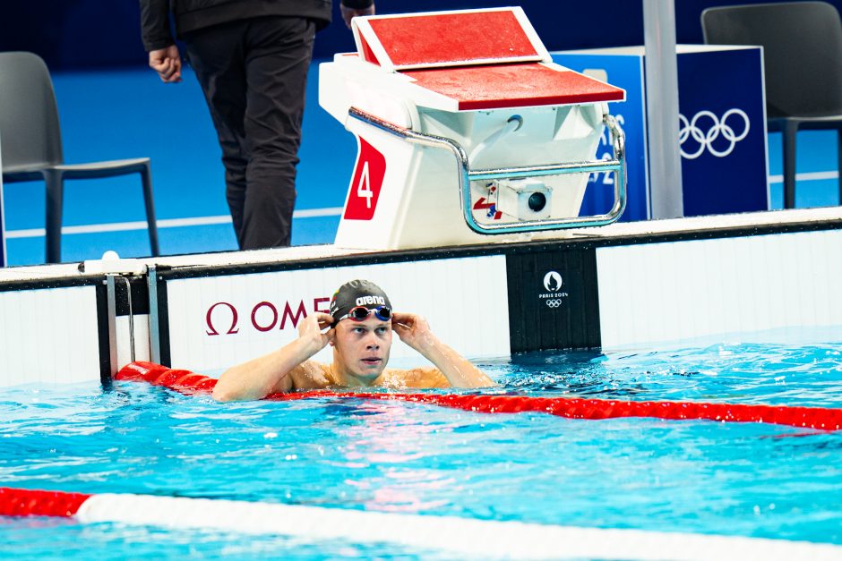 D. Rapšys pateko į 200 metrų laisvu stiliumi plaukimo finalą