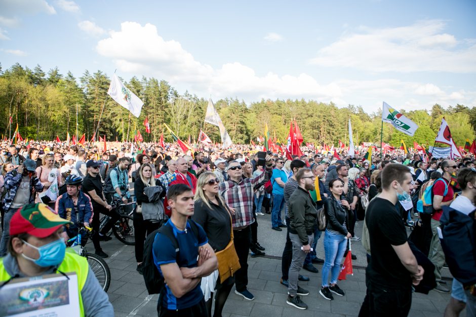 Policija apie „Didįjį šeimos gynimo maršą“: matėme, kad karantino reikalavimų žmonės nesilaikė