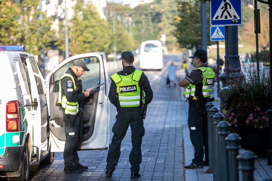 Policija pasirengė mitingui: centre – sustiprintos policijos pajėgos, įtartini asmenys bus tikrinami