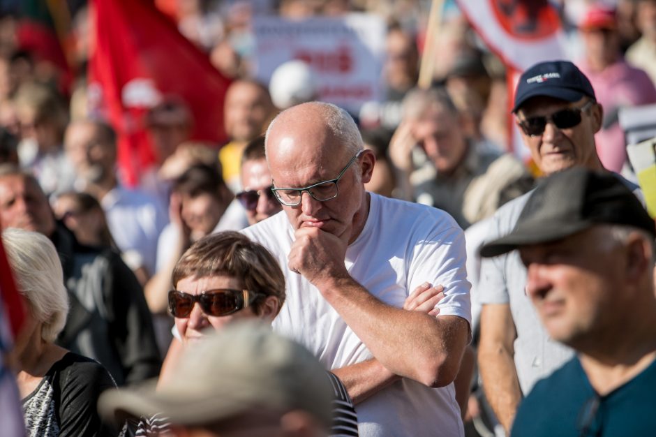 Vilniuje – tūkstantinis protestas: su plakatais „Ne gyvulių pasui“ ir „Dž. Sorošą lauk iš Lietuvos“