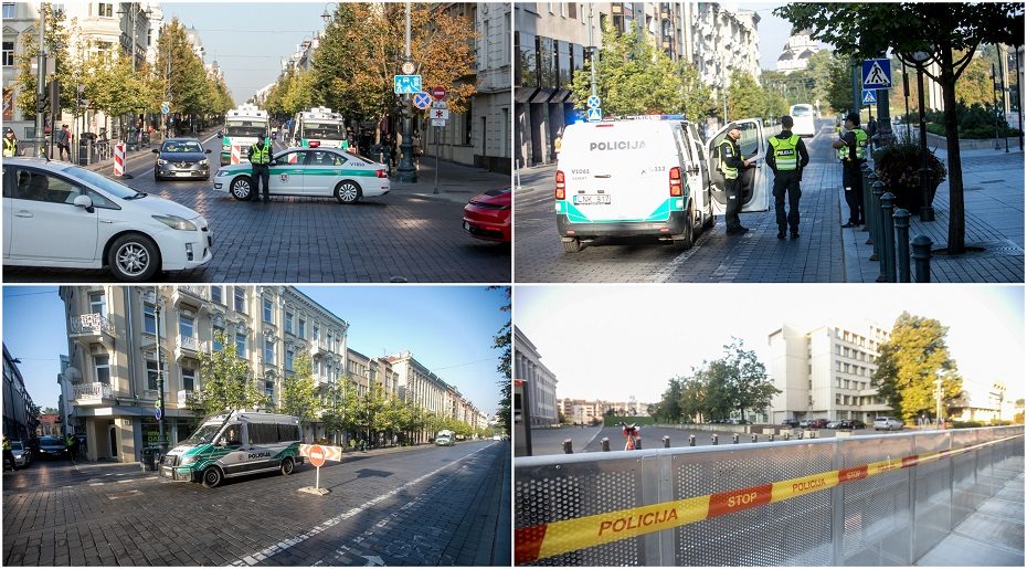 Policija pasirengė mitingui: centre – sustiprintos policijos pajėgos, įtartini asmenys bus tikrinami