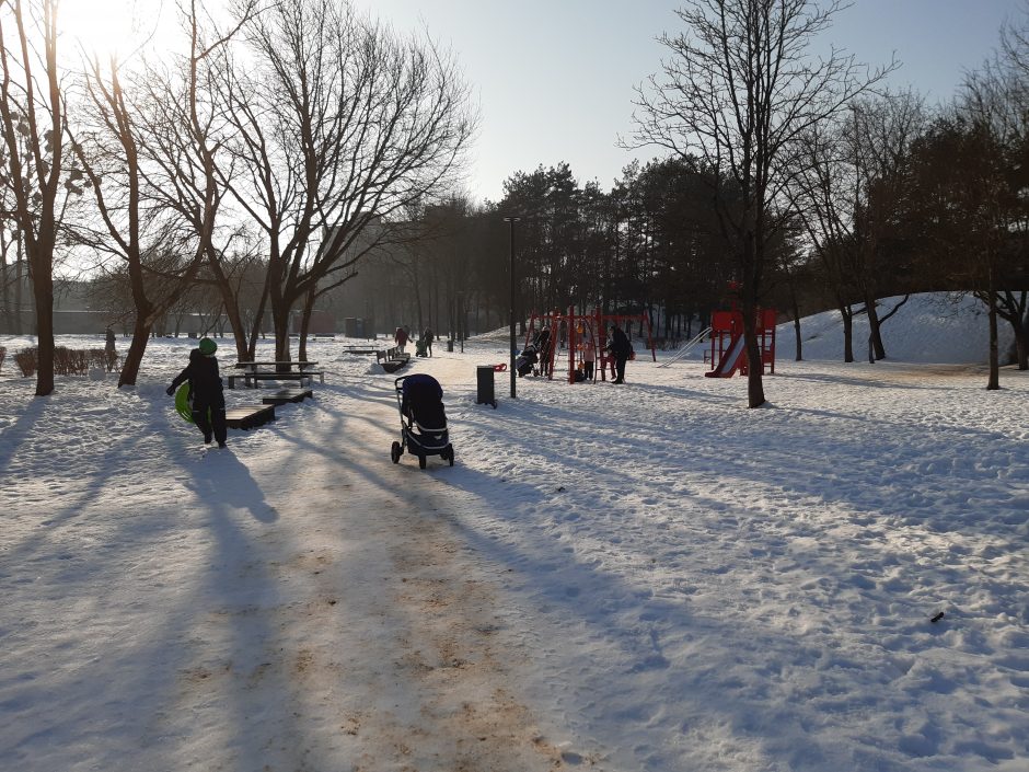 Saulėtos dienos išginė kauniečius į parkus (fotoreportažas)