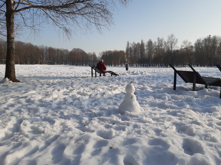 Saulėtos dienos išginė kauniečius į parkus (fotoreportažas)