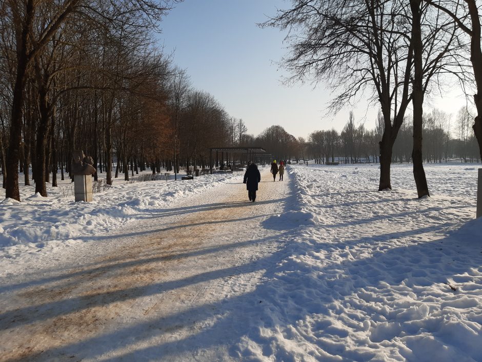 Saulėtos dienos išginė kauniečius į parkus (fotoreportažas)