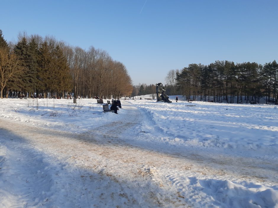 Saulėtos dienos išginė kauniečius į parkus (fotoreportažas)