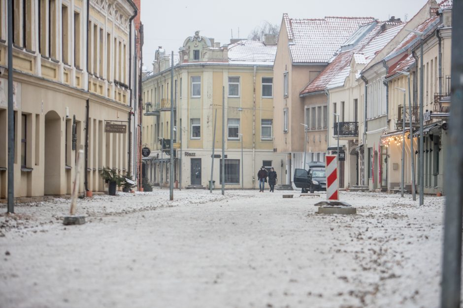 Vilniaus gatvės rekonstrukcija pasiekė pusiaukelę 