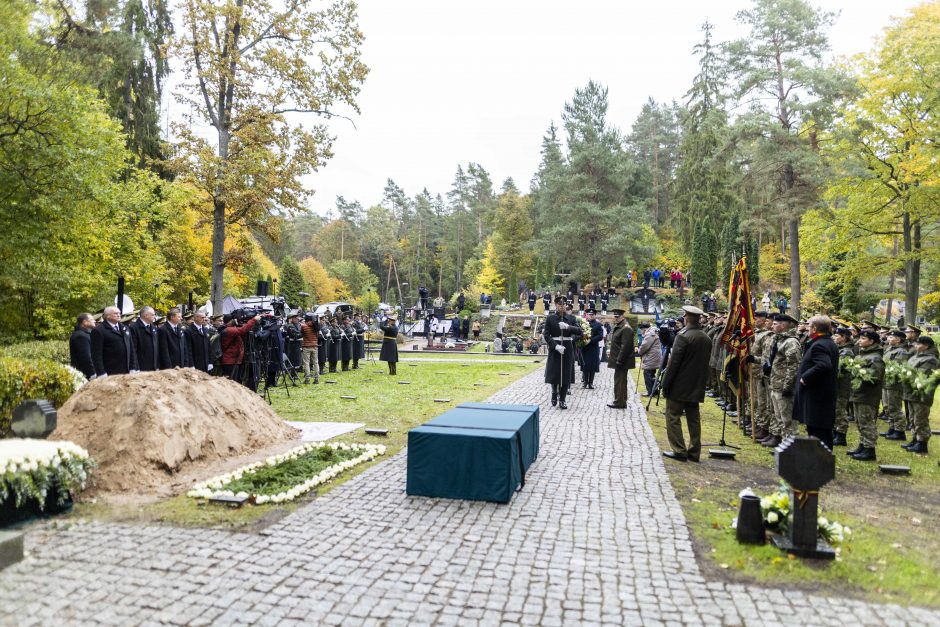 Antakalnio kapinėse palaidotas partizanas J. Vitkus-Kazimieraitis