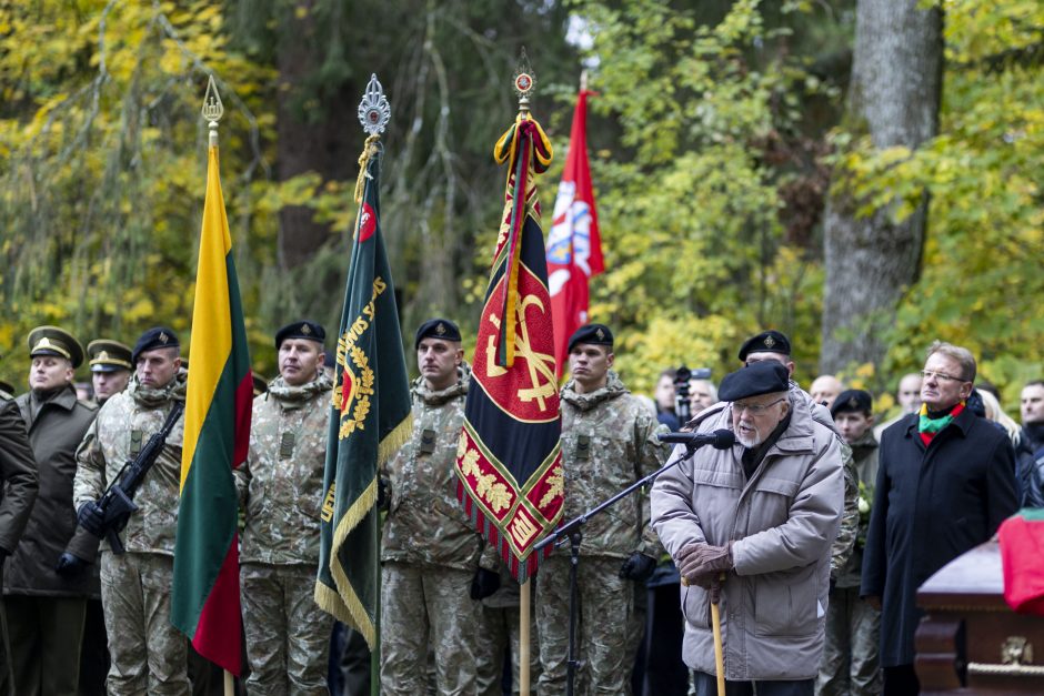 Antakalnio kapinėse palaidotas partizanas J. Vitkus-Kazimieraitis