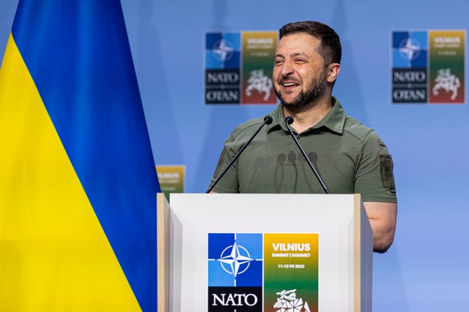 V. Zelenskis Vilniuje: esu įsitikinęs, kad po karo Ukraina bus NATO narė