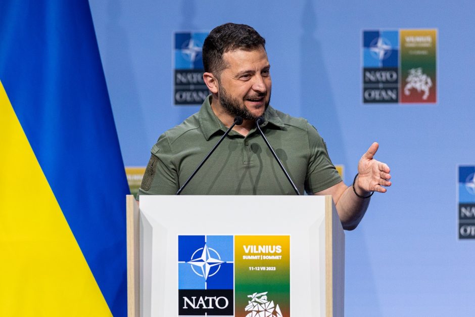 V. Zelenskis Vilniuje: esu įsitikinęs, kad po karo Ukraina bus NATO narė