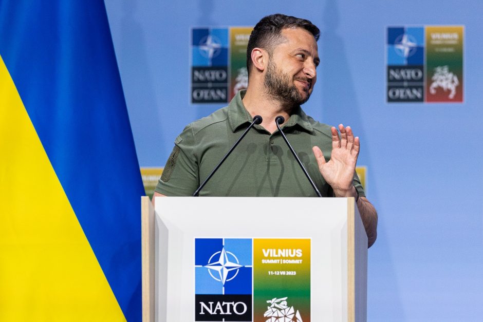 V. Zelenskis Vilniuje: esu įsitikinęs, kad po karo Ukraina bus NATO narė