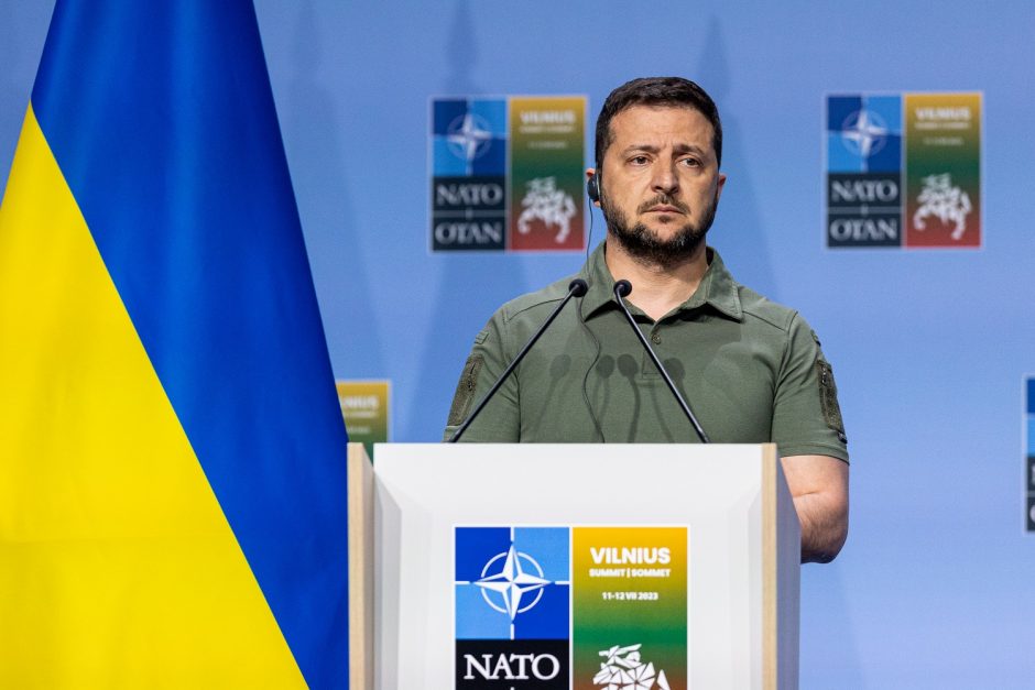 V. Zelenskis Vilniuje: esu įsitikinęs, kad po karo Ukraina bus NATO narė