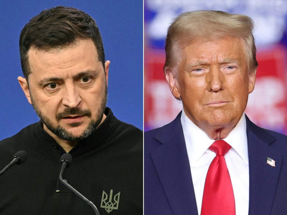 V. Zelenskis: D. Trumpas daug greičiau užbaigs karą Ukrainoje 