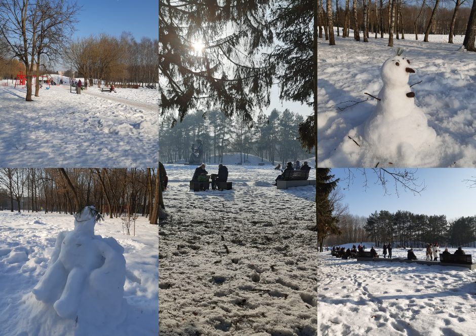 Saulėtos dienos išginė kauniečius į parkus (fotoreportažas)