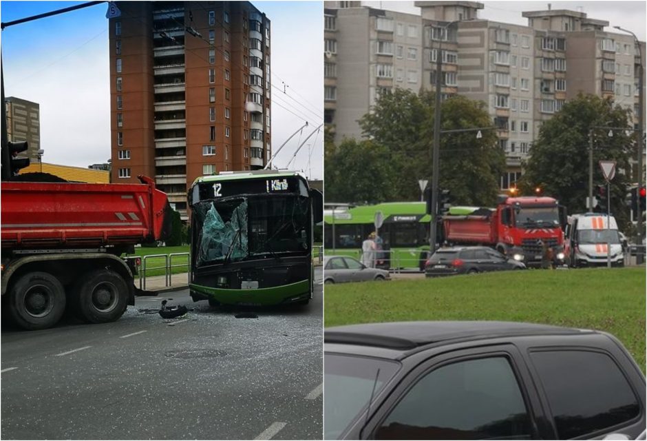 Eiguliuose troleibusui taranavus savivartį sužaloti trys jo keleiviai 