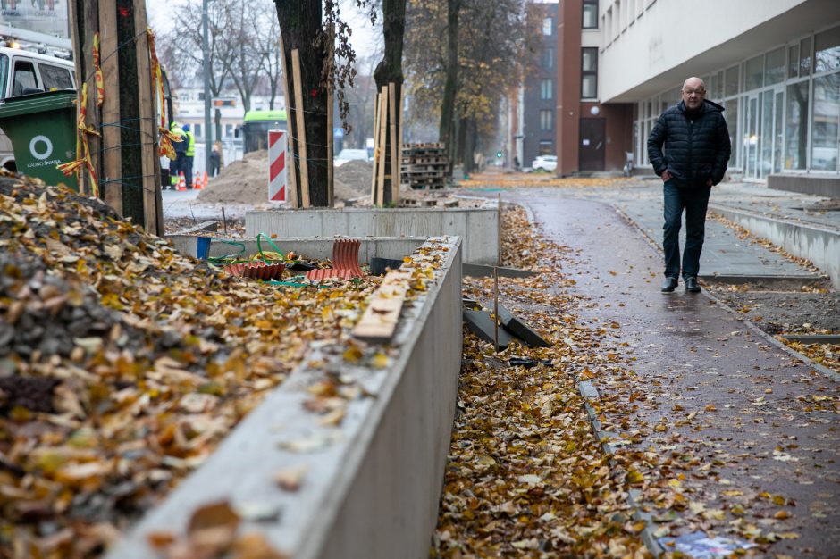 Kur dingo darbininkai: Kęstučio gatvės remontas sustojo?