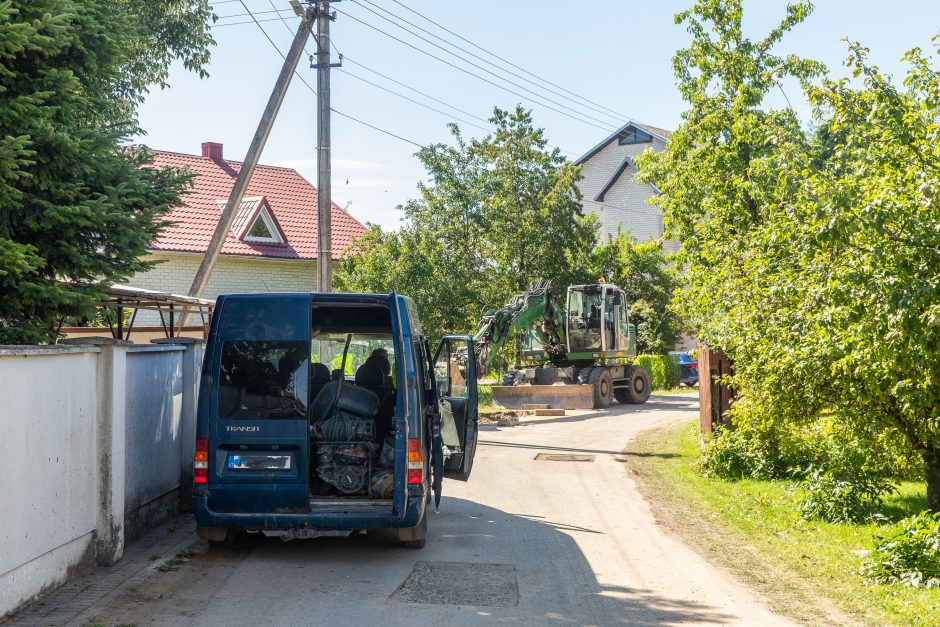 Dėl vykdomų darbų vienos Aleksoto gatvės gyventojai liko be vandens