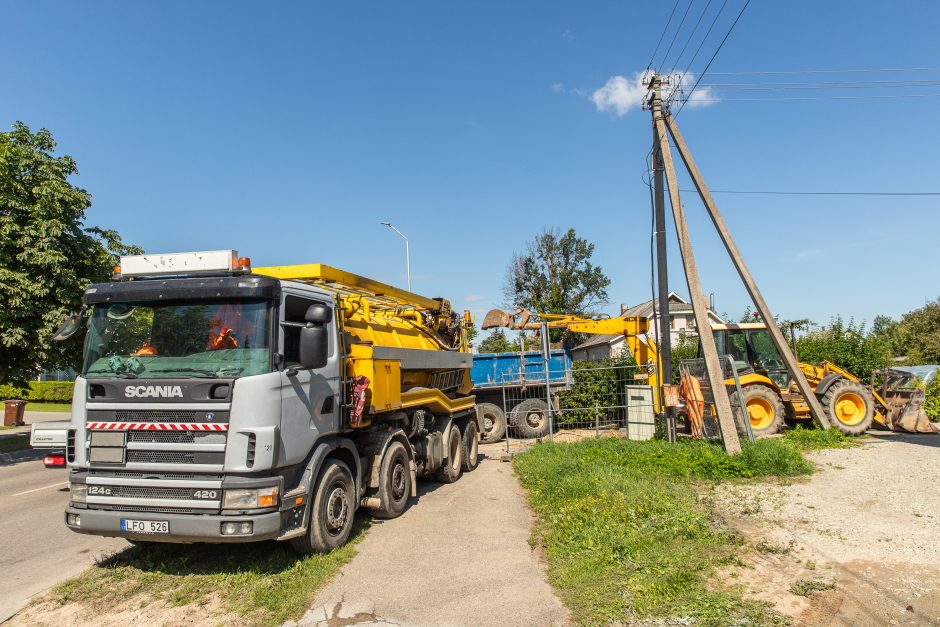 Dėl vykdomų darbų vienos Aleksoto gatvės gyventojai liko be vandens