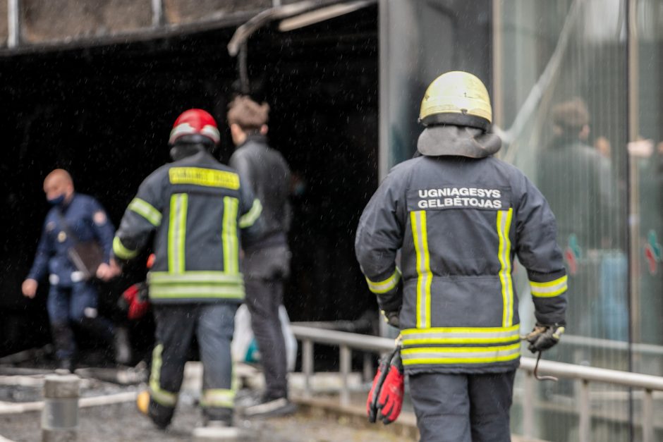 Pačiame Kauno centre – neeilinis gaisras