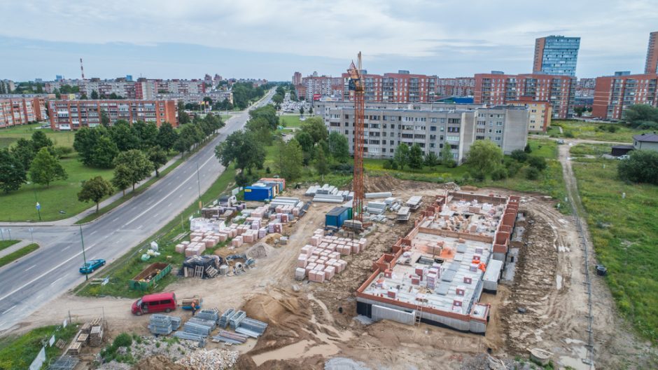 Socialinių būstų namo statybos – be didesnių trukdžių