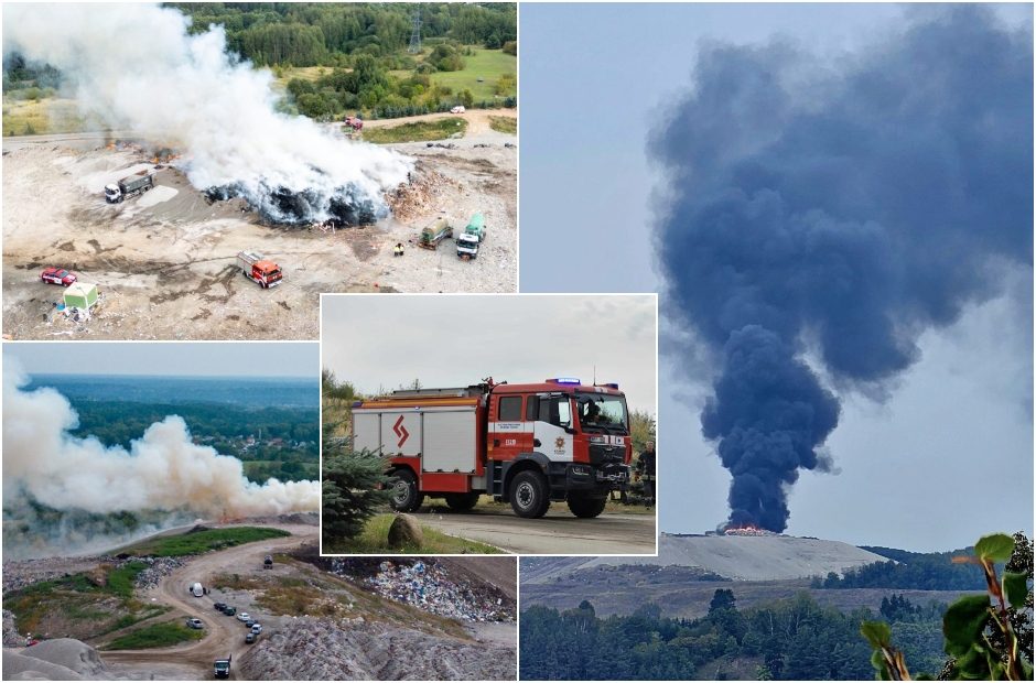 Naujos detalės apie Lapių sąvartyne kilusį gaisrą: atsakinga įmonė jau bausta