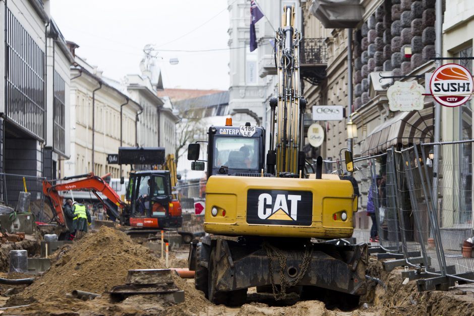 Vilniaus gatvės rekonstrukcijai mestos savivaldybės įmonės pajėgos