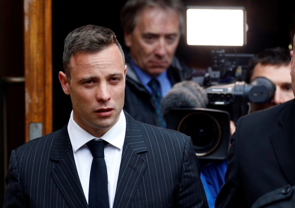 „Palaužtas“ O. Pistorius laukia nuosprendžio už žmogžudystę