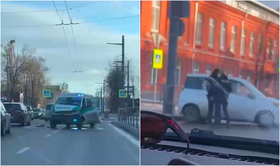 Kauno policijos ekipažas, vykęs užkardyti pavojingo vairavimo, pats pateko į eismo įvykį