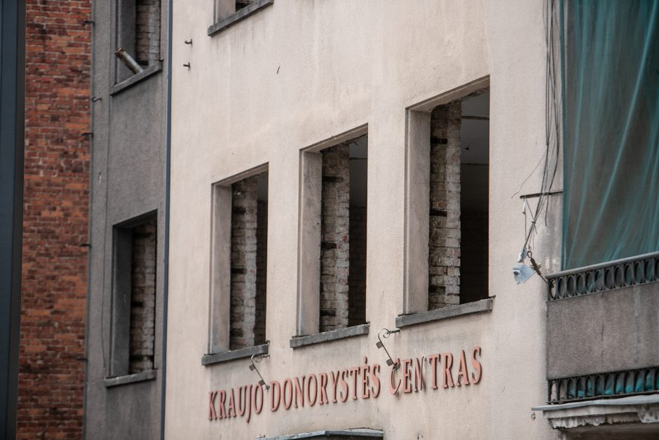 Buvusio Kraujo donorystės centro remontas kelia nerimą