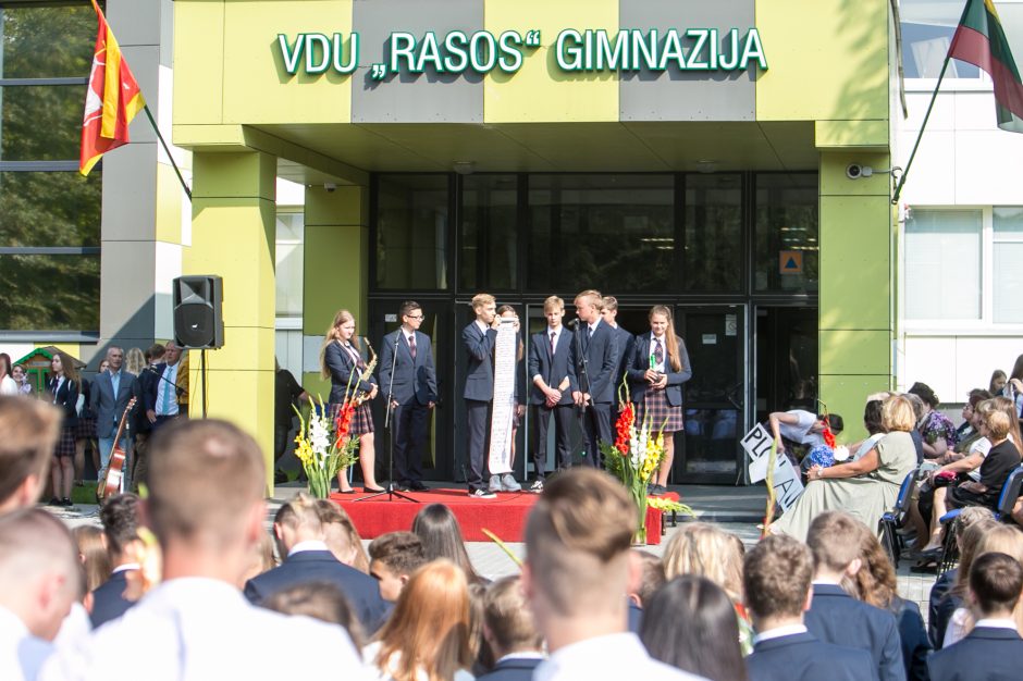 VDU „Rasos“ gimnazijai – 40 metų