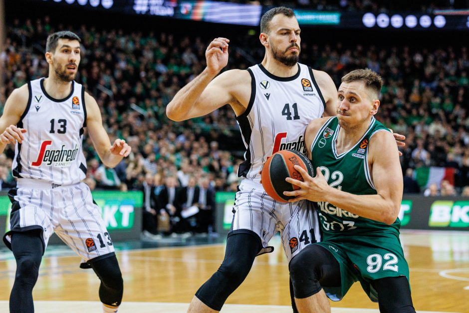 „Žalgiris“ grįžo į pergalių kelią: antrą kartą patiesė 