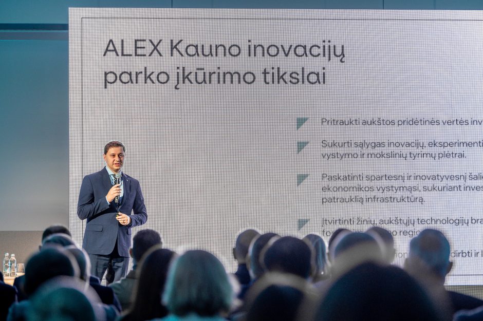 Įkurtuvės Kauno inovacijų parke: pirmasis investuotojas su 50 milijonų eurų krepšeliu