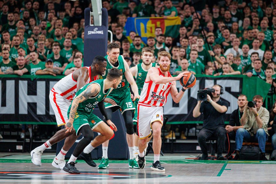 Eurolyga: Kauno „Žalgiris“ – Pirėjo „Olympiacos“ 85:92