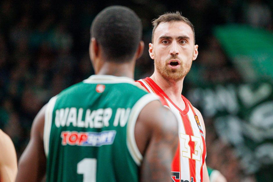 Eurolyga: Kauno „Žalgiris“ – Pirėjo „Olympiacos“ 85:92