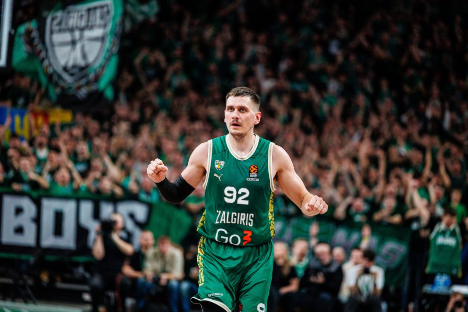 Eurolyga: Kauno „Žalgiris“ – Pirėjo „Olympiacos“ 85:92