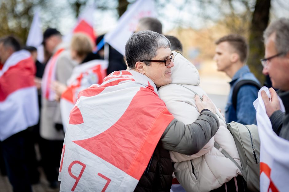 Baltarusijos opozicija Vilniuje minėjo Laisvės dieną 