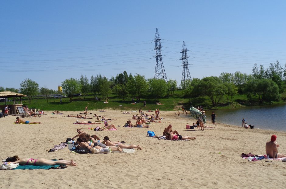 Lampėdžio paplūdimyje – užsieniečių antplūdis