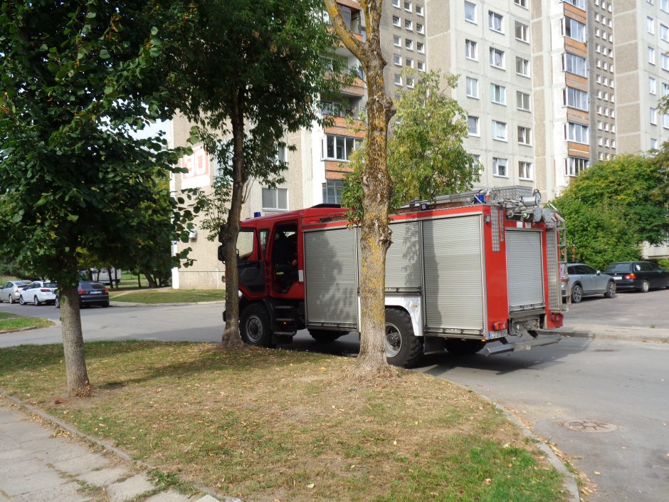 Vienai namuose buvusiai kaunietei sutriko sveikata: ugniagesiams teko laužti buto duris