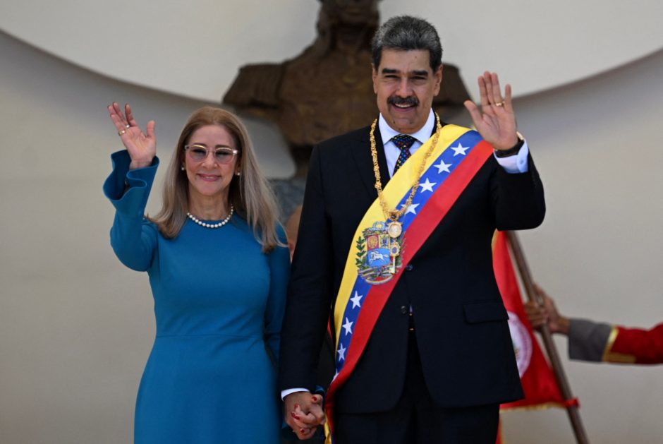 Venesuelos prezidentas Maduro per inauguraciją paskelbė „demokratijos pergalę“